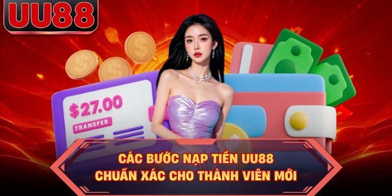 Các bước nạp tiền UU88 chuẩn xác cho thành viên mới