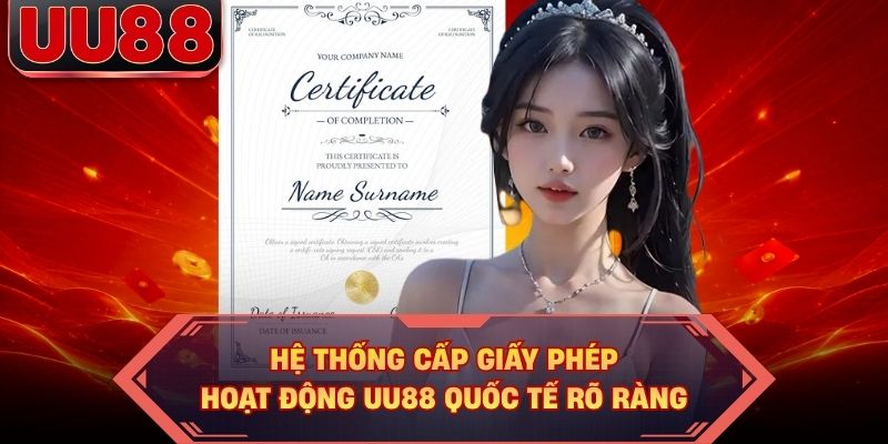 Hệ thống cấp giấy phép hoạt động UU88 quốc tế rõ ràng